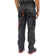 Pantaloni de lucru din tercot, pe talie, 270 gsm, Classic, gri-negru