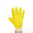 Manusi de protectie antiderapante, latex-textil, galben