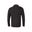 Tricou polo maneca lunga, 180gsm, 105515, Velilla, negru-portocaliu