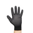 Manusi de protectie din poliuretan cu manseta elastica, pe suport din nylon, Sensor, negru
