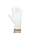 Manusi de protectie din poliuretan pe suport din nylon, cu manseta elastica, Milana Sensor, alb