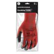 Manusi de protectie, imersie latex palma si degete, Eurolite 13L850, rosu-negru
