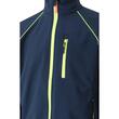 Jacheta Softshell, Velilla, galben neon-bleumarin