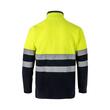Polar reflectorizant cu fermoar, 250gsm, 301503, hi-vis, bleumarin-galben