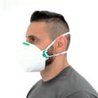 Semimasca de protectie, pliata, fara supapa, FFP2 920, alb-verde