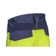 Pantaloni de lucru in talie reflectorizanti Hibana, galben neon-bleumarin, unisex