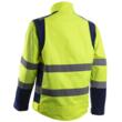 Geaca de lucru reflectorizanta Hibana, galben neon-bleumarin, unisex