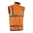 Geaca de lucru reflectorizanta 2 in 1 Kazan, portocaliu-gri, unisex
