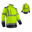 Geaca de lucru reflectorizanta softshell, Kazan, galben neon-bleumarin, unisex