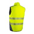 Vesta reflectorizanta, Yoru, galben neon-bleumarin, unisex