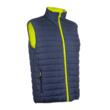Vesta reflectorizanta, Yoru, galben neon-bleumarin, unisex