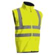Geaca de lucru reflectorizanta, izolatie termica, galben neon-bleumarin, unisex