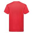 Tricou de lucru la baza gatului, 165gsm, Fruit of The Loom, rosu