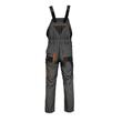 Pantaloni de lucru din tercot cu pieptar, 270 gsm, Classic, gri-negru