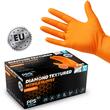 Manusi de unica folosinta din nitril, PPS DIAMOND GRIP PF, portocaliu, 100 buc