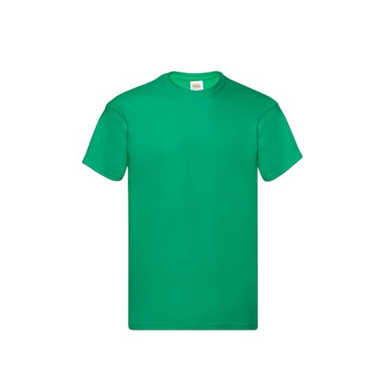 Tricou la baza gat, 165gsm, Fruit of The Loom, verde conex