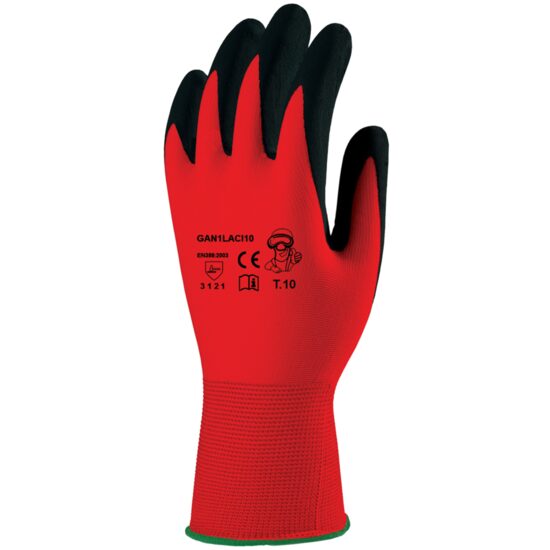 Manusi de protectie GAN1LACI, rosu-negru