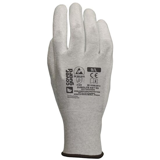 Manusi de protectie, Eurolite, 1EST90, ESD, gri