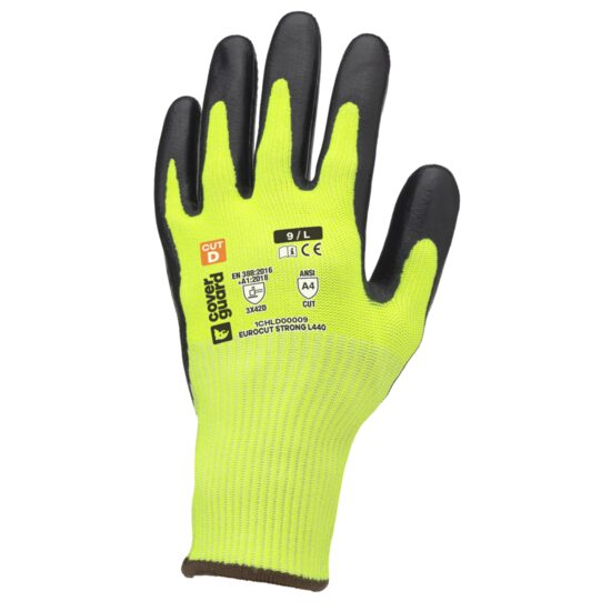 Manusi de protectie Eurocut Strong L 440 HDPE, galben-neon