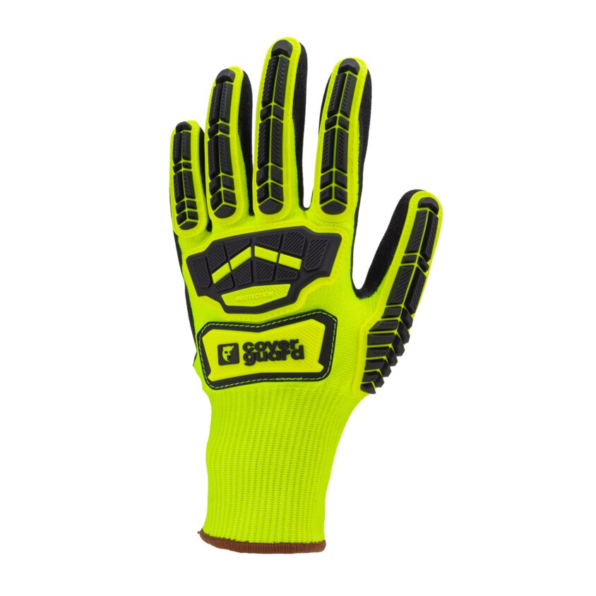 Manusi de protectie Eurocut Impact 100, galben-negru