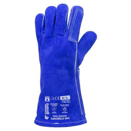 Manusi de protectie termorezistente, Euroweld 360, albastru 