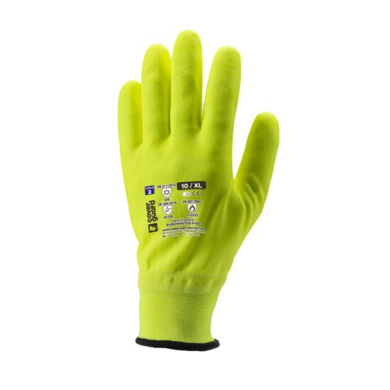 Manusi de protectie iarna, Eurowinter F100, galben neon