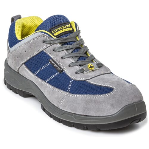 Pantofi de protectie, S1P, ESD, Lead, gri-albastru, unisex