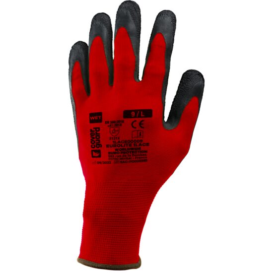 Manusi de protectie Eurolite 1LACE, rosu-negru