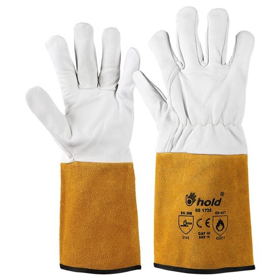 Manusi de sudura Hornero, alb-galben