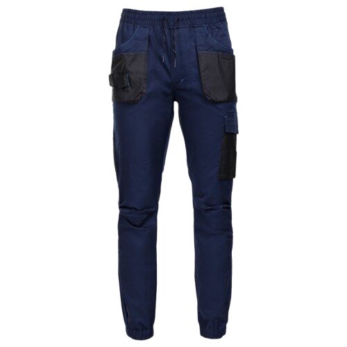 Pantaloni de lucru in talie, Revolt Sport, bleumarin-negru