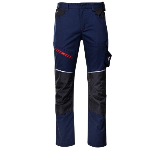 Pantaloni de lucru in talie, Revolt 4Stretch, bleumarin-negru