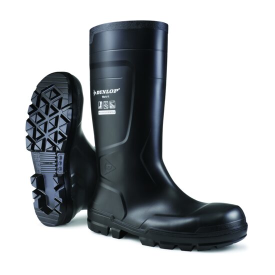 Cizme de protectie din PVC, S5, Dunlop Work It, negru
