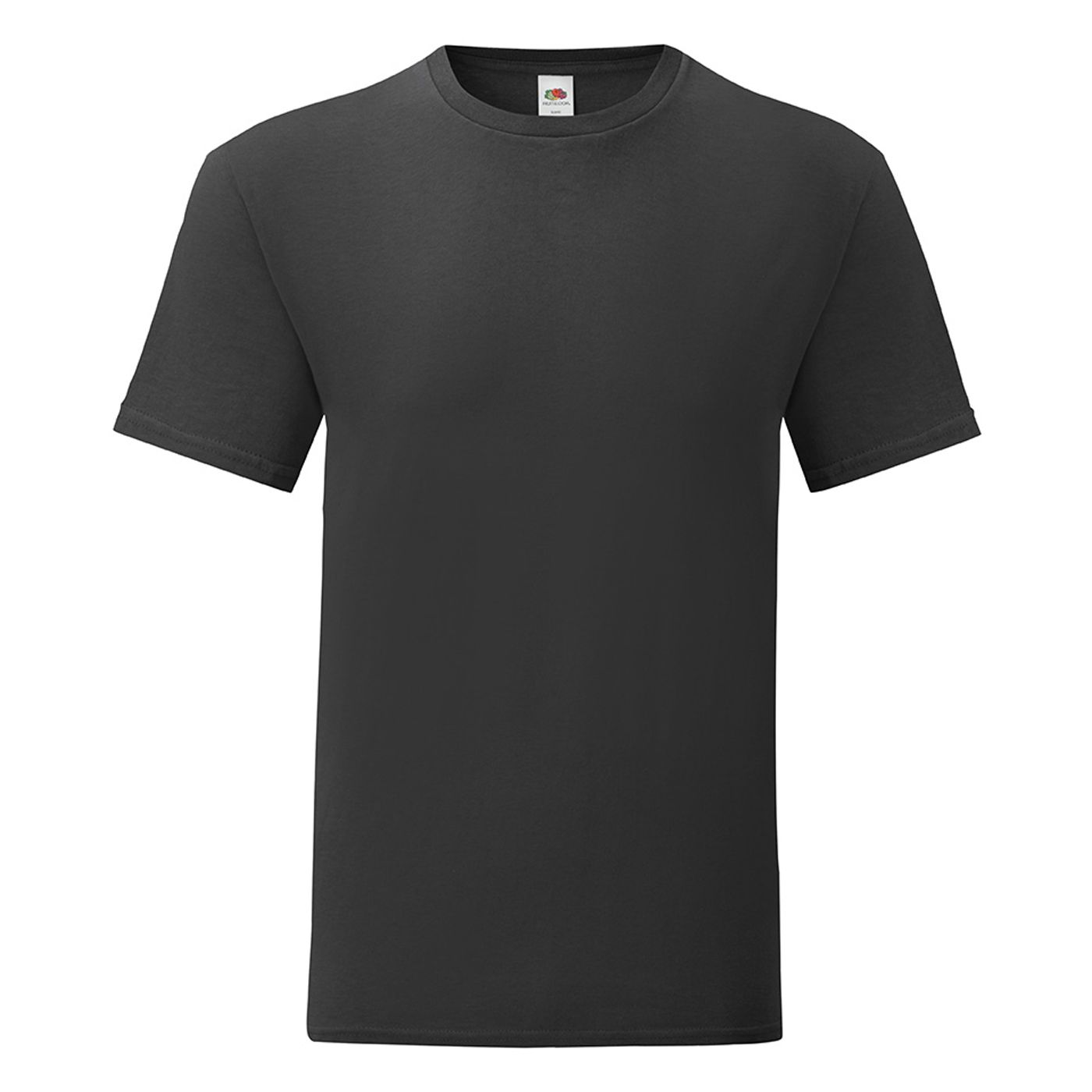 Tricou de lucru la baza gatului, 165gsm, Fruit of The Loom, negru