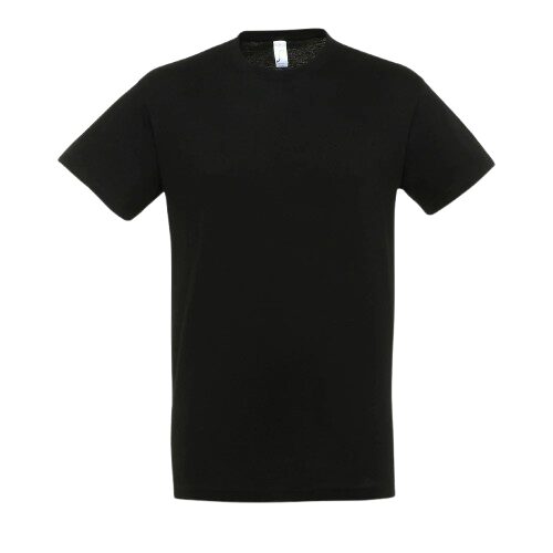 Tricou la baza gatului, 150gsm, Sol's Regent, negru