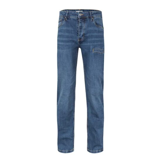 Pantaloni denim talie inalta 103018S, Velilla, albastru