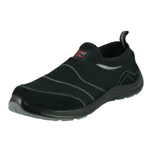 Espadrila de protectie S1P, SR, bombeu metalic, lamela metalica, Cargoflex, negru