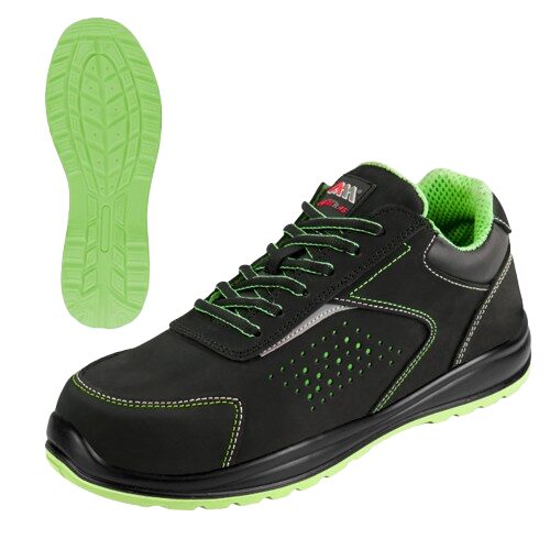 Pantofi de protectie Avangarde BPN MF S1, negru-verde 