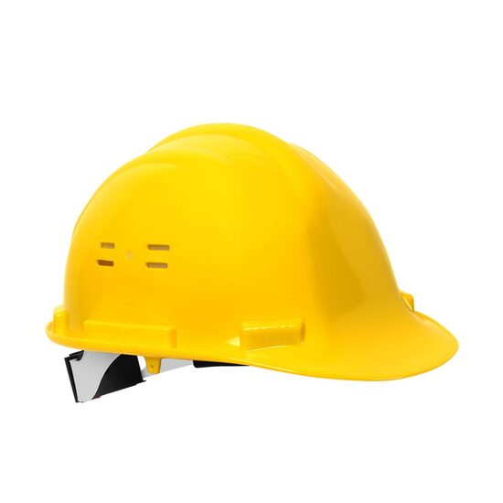 Casca de protectie constructor GE 1548, HDPE, reglare rotativa, galben, univ