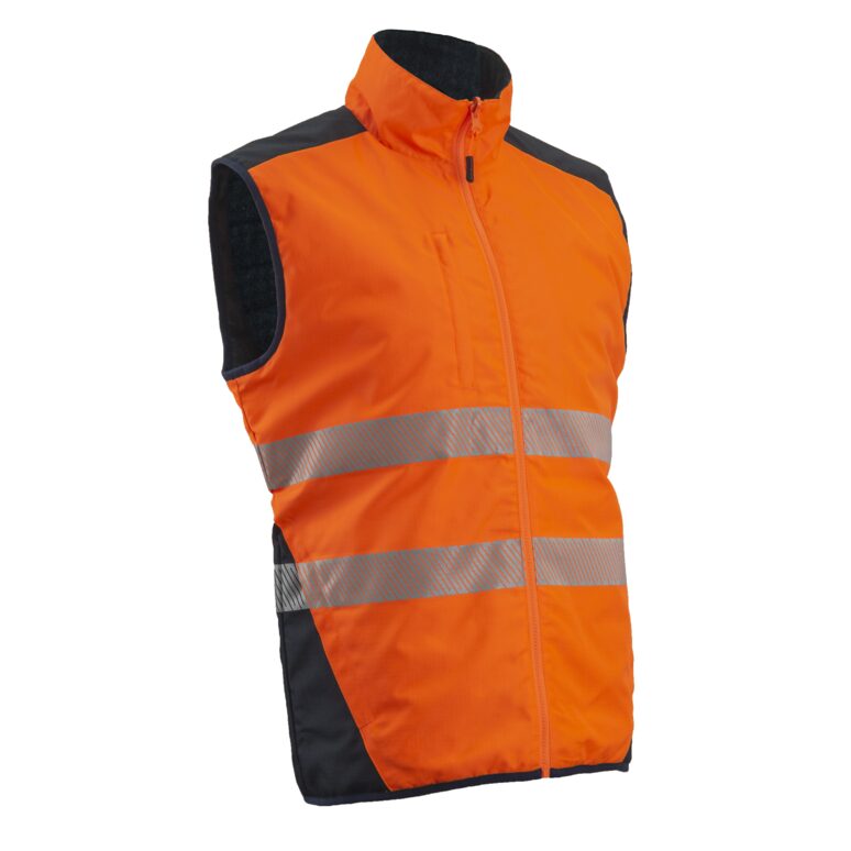 Vesta reflectorizanta, Yoru, portocaliu-bleumarin, unisex