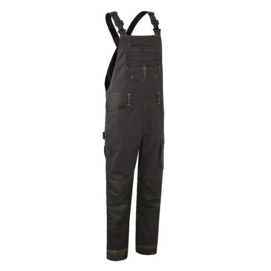 Salopeta cu pieptar Brava, gri antracit, unisex