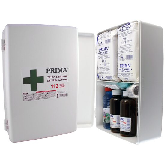Trusa de prim ajutor certificata MSF, Prima