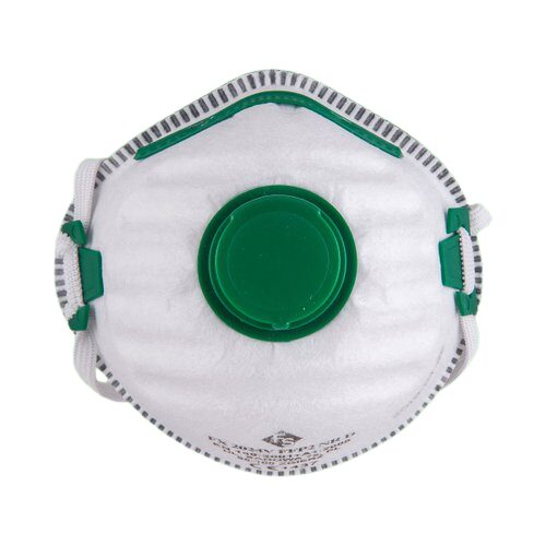 Semimasca FFP2 FX2024V tip cupa cu supapa, verde