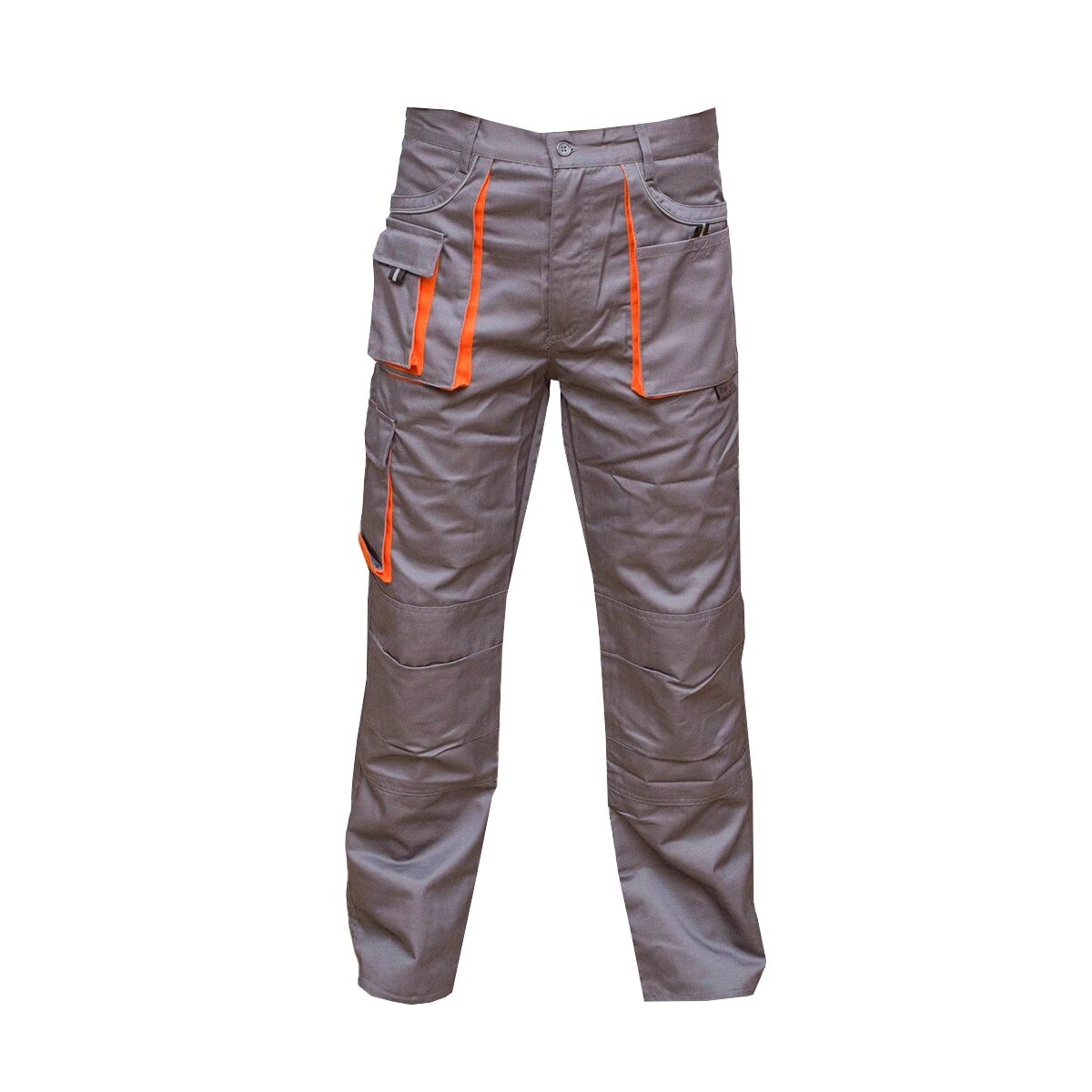 Pantaloni de protectie in talie, 235gsm, Desman, gri-portocaliu