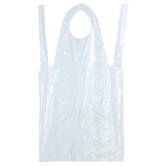 Sort de unica folosinta din polietilena alb, 73 x 140cm,