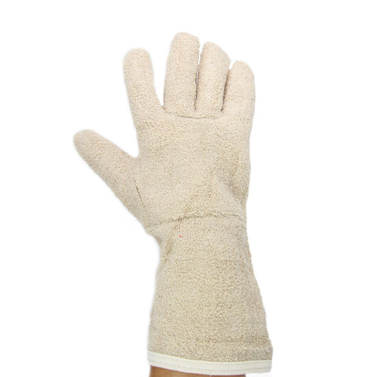 Manusi de protectie termica 250°C, Frottier, crem,