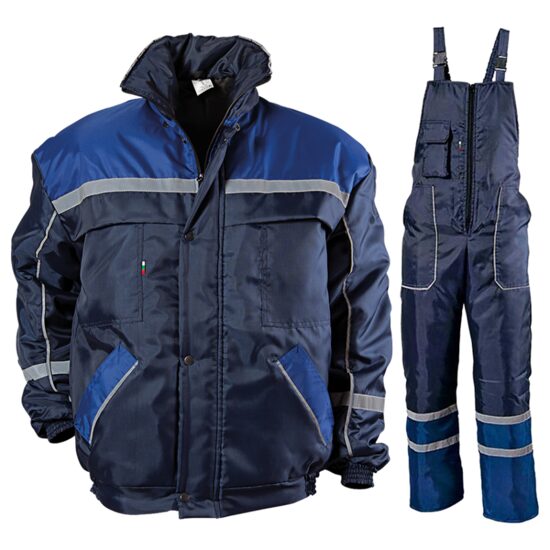Costum de iarna impermeabil, matlasat, Collins, bleumarin