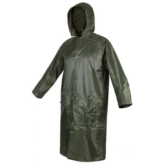 Pelerina de ploaie cu gluga, impermeabila, PPN, verde, unisex