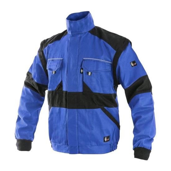 Geaca de lucru cu maneci detasabile, 260 gsm, Luxyeda, albastru-negru