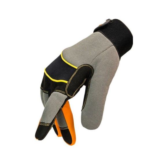 Manusi de protectie mecanic Meda, gri-portocaliu