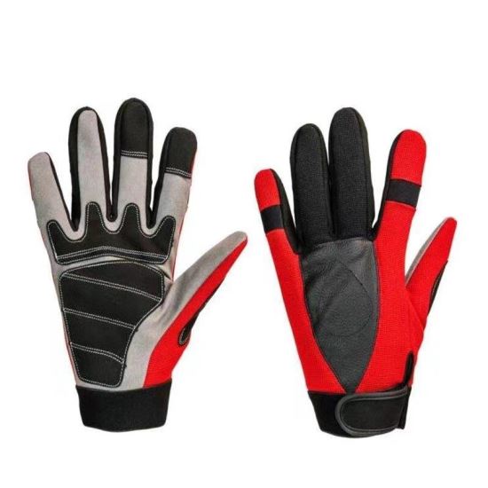 Manusi de protectie mecanica Mora, rosu-negru